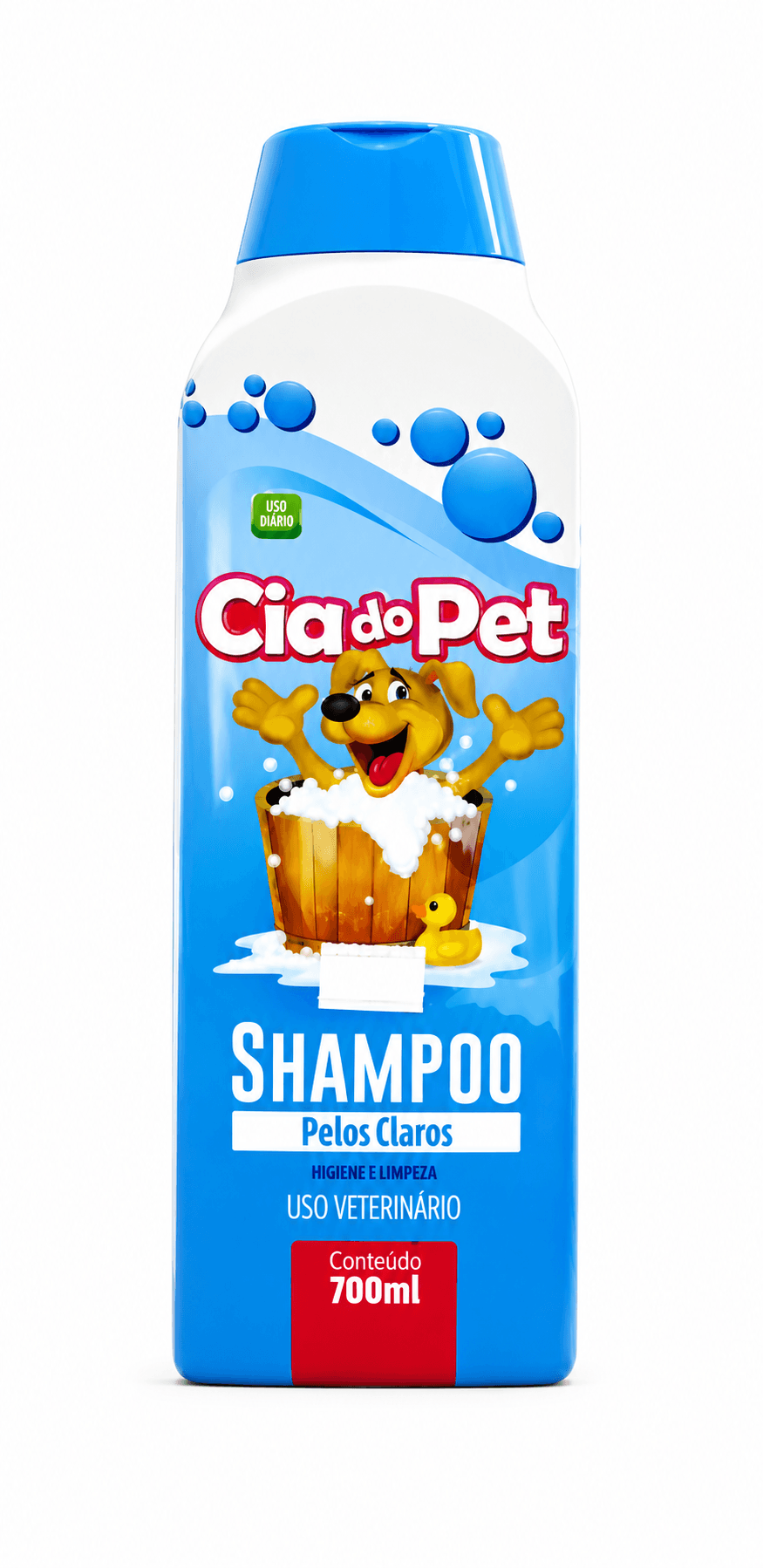 Shampoo Cia do Pet Pelos Claros para Cães e Gatos 700ml